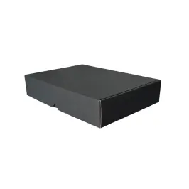35x24x7cm Tek Oluklu Kutu - 2 Desi Kutu - Siyah Renkli Kutu - 3