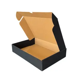 35x24x7cm Tek Oluklu Kutu - 2 Desi Kutu - Siyah Renkli Kutu - 1