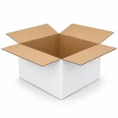 35x25x15cm Koli - 4 Desi Koli - Çift Oluklu Koli - Beyaz - 1