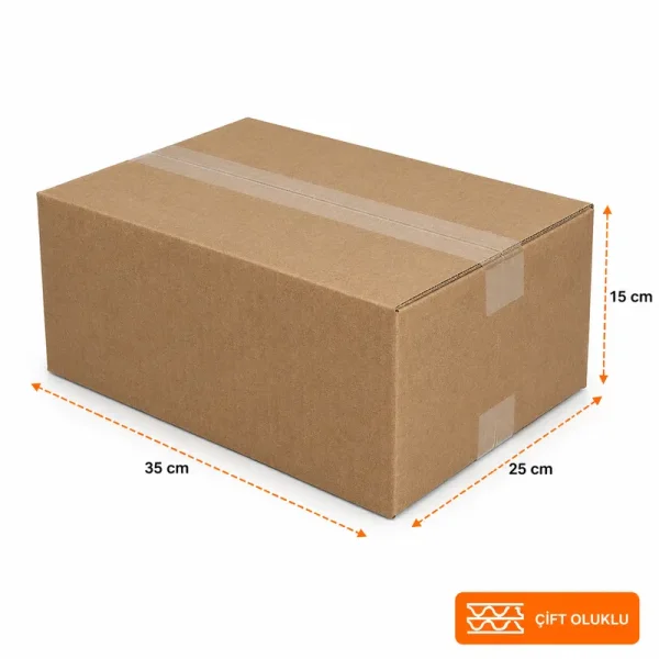 35x25x15cm Koli - 4 Desi Koli - Çift Oluklu Koli - Kolicim (1)