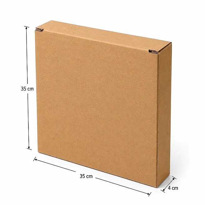 35x4x35cm Box - 1.6 Desi Box - Double Corrugated Cut Box - Kolicim (1)