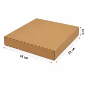 35x4x35cm Kutu - 1,6 Desi Kutu - Kilitli Kutu - Kraft - 2