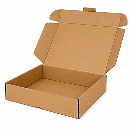 36x26x7,5cm Kutu - 2 Desi Kutu - Çift Oluklu Kutu - Kilitli Kutu - Kraft - 1