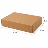 37x26x8cm Kutu - 3 Desi Kutu - Kilitli Kutu - Kraft - 2