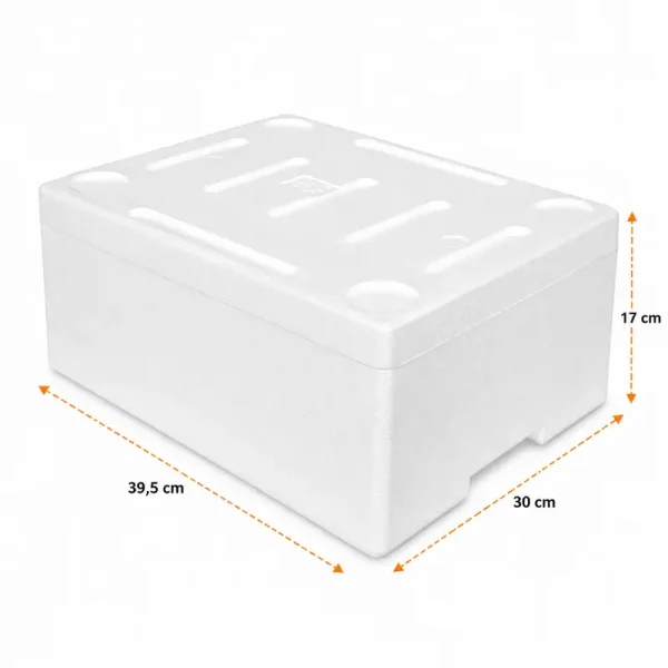 39,5*30*17 cm Strafor Et ve Balık Kutusu - 5 Kg. - Kolicim (1)