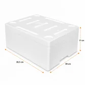 صندوق ستايروفوم للّحوم والأسماك 39,5×30×17 سم – 5 كغ - 2