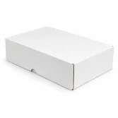 39,5x31x6,5cm Kutu - 3 Desi Kutu - Kilitli Kutu - Beyaz - 2