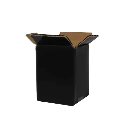 3x3x4cm Box - 0.01 Desi Box - Single Corrugated Box - Black - Kolicim