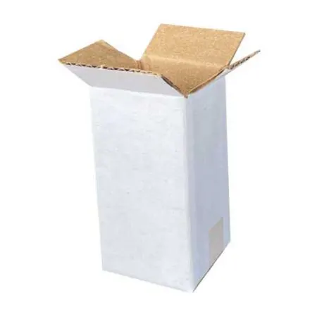 3x3x6cm صندوق واحد مموج - أبيض - Thumbnail