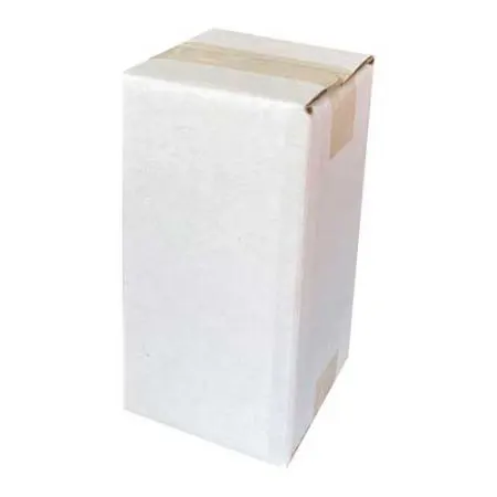 3x3x6cm صندوق واحد مموج - أبيض