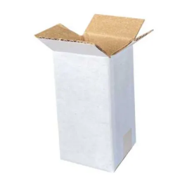 3x3x6cm Single Corrugated Box - White - Thumbnail