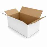 40x20x15cm Single Corrugated Box - White - 1