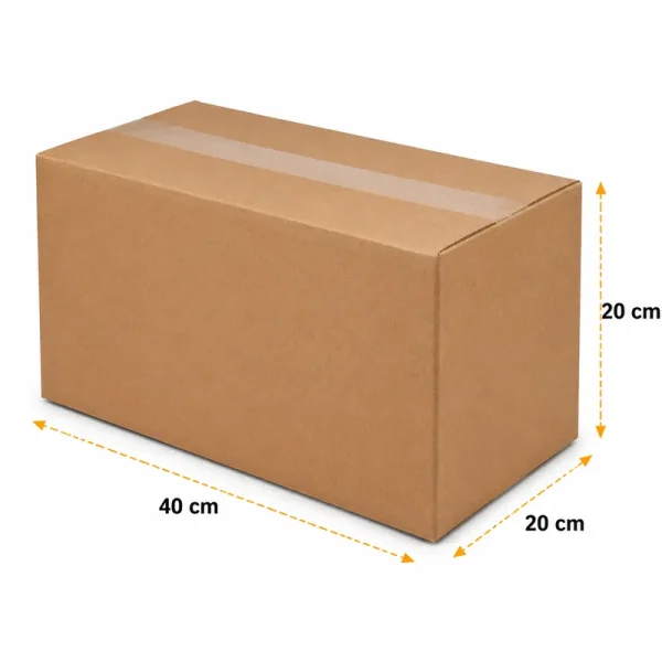 40x20x20cm Koli - 5 Desi Koli - Çift Oluklu Koli - Kolicim (1)