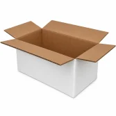 40x20x20cm Double Corrugated White Box - 1