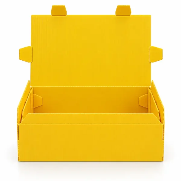 40×29×18 cm Plastic Box – Large Size – Yellow - 1
