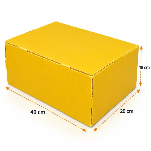 40×29×18 cm Plastic Box – Large Size – Yellow - 3