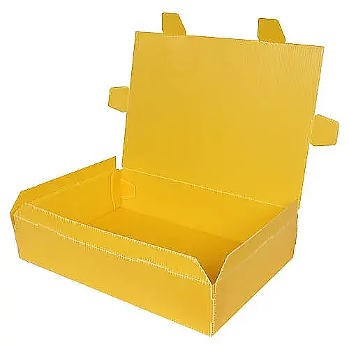 40×29×5 cm Plastic Box – Mini Size – Yellow - Kolicim (1)