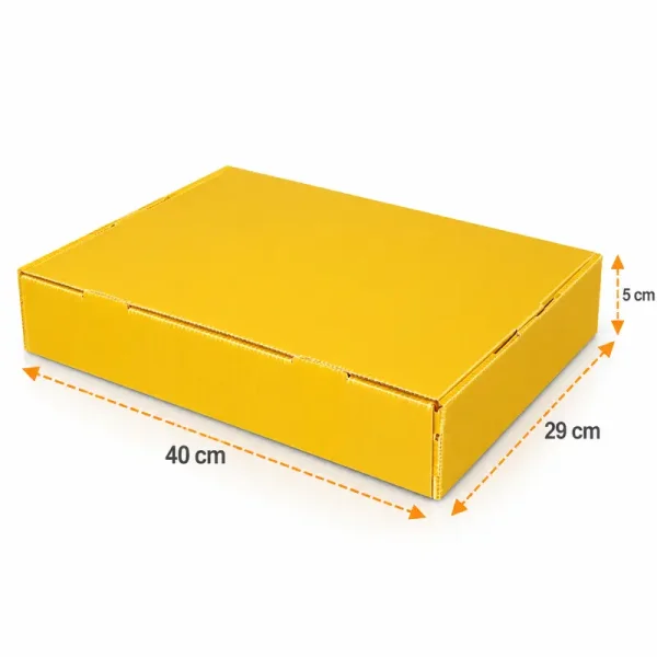 40x29x5cm Plastik Kutu - Mini Boy - Sarı - Kolicim (1)