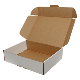 40x30x10cm Locked Box - White - Thumbnail