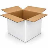 40x30x30cm Double Corrugated White Box - 1