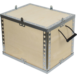 40x30x30cm Wooden Cargo Crate - Thumbnail