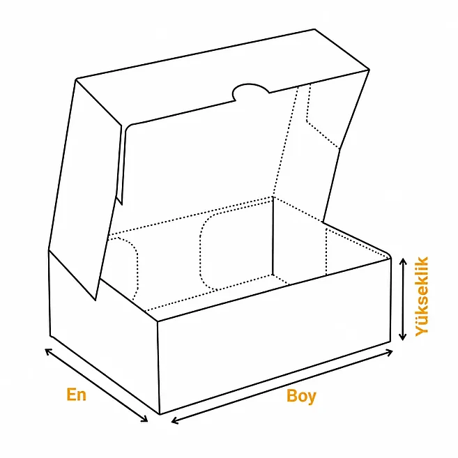 40x38x12cm E Ticaret Kutusu - 6 Desi Kutu - 4 Nokta Kutu - Kraft - 4