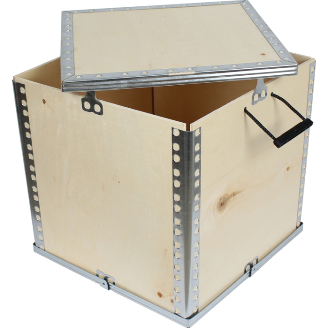 40x40x40cm Wooden Cargo Crate