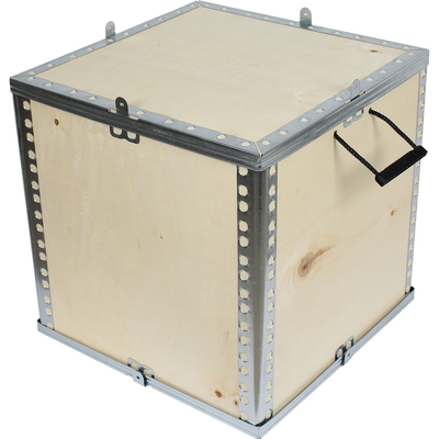 40x40x40cm Wooden Cargo Crate - Thumbnail