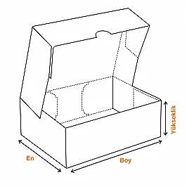 41x32x20cm E Ticaret Kutusu - 9 Desi Kutu - 4 Nokta Kutu - Kraft - 4