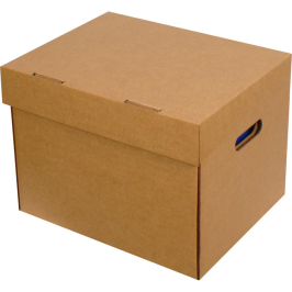 41x33x31cm Double Corrugated Archive Box - Kraft - Thumbnail