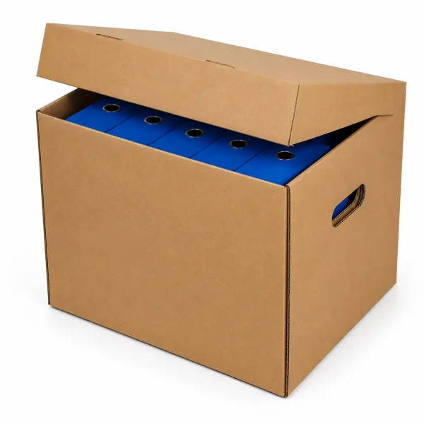 41x33x31cm Double Corrugated Archive Box - Kraft - 3