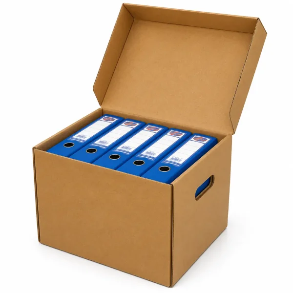 41x33x31cm Double Corrugated Archive Box - Kraft - Kolicim (1)