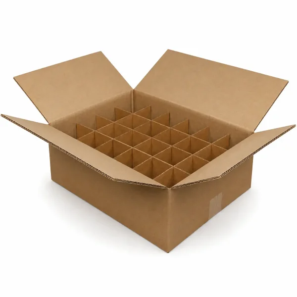 44x29,5x12,7cm Koli - 6 Desi Koli - Seperatörlü Su Bardağı Kolisi - 1