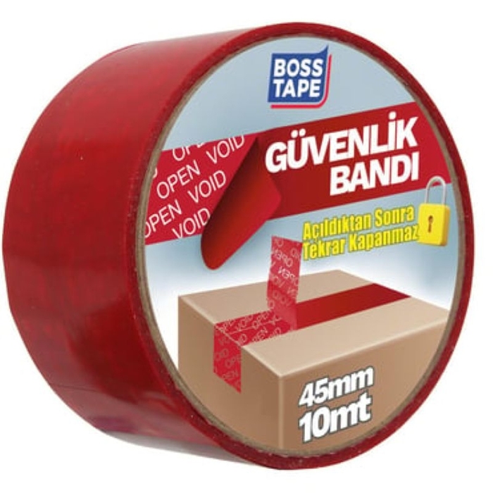 45x10 Box Safety Tape - Red