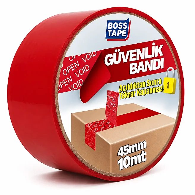 45mm x 10 Meter Box Security Tape – Red - Kolicim (1)