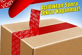 45mm x 10 Metre Kutu Güvenlik Bantı - Kırmızı - 1