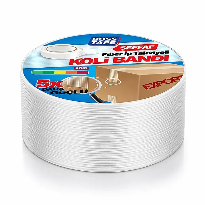 45x25 Fiberglass Reinforced (String Reinforced) Tear-Resistant Box Tape - Kolicim (1)
