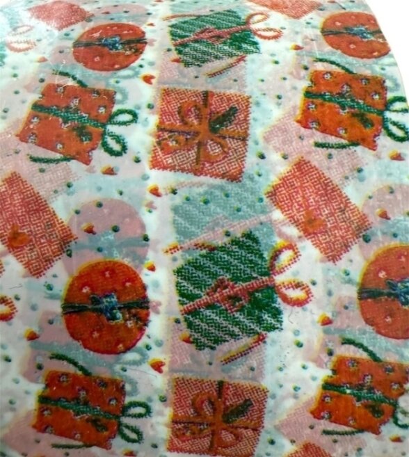 شريط تغليف مطبوع بتصميم هدايا ‎٤٥ مم × ٢٥ م‎ - 3