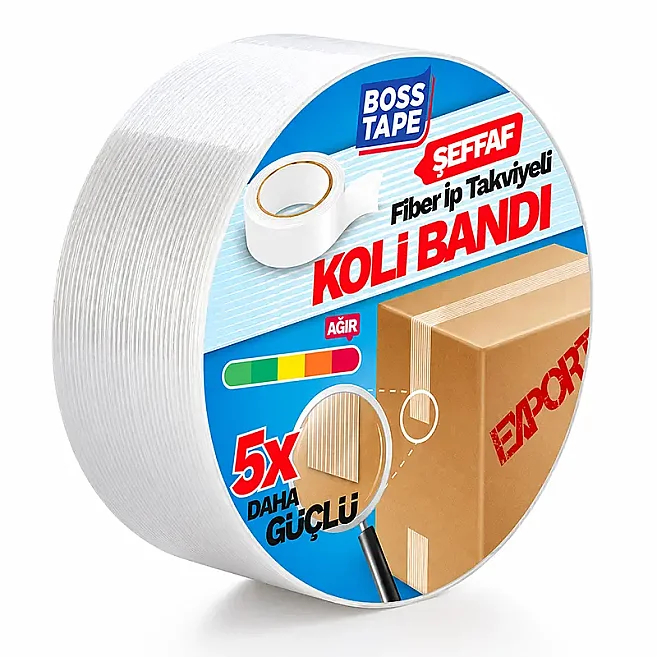 45x25 Lifli (İp Takviyeli) Kopmayan Koli Bantı - 1