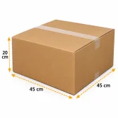 صندوق كرتون مموج مزدوج 45×45×20 سم - 2