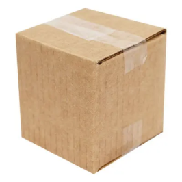 4,5x4,5x4,5cm Single Corrugated Box - Kraft - Thumbnail