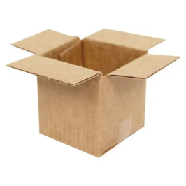 4,5x4,5x4,5cm Single Corrugated Box - Kraft - Thumbnail