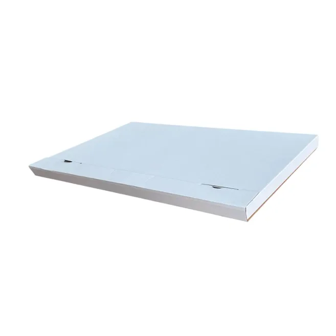 48x33x3,4cm Kutu - 2 Desi Kutu - Tek Oluklu Tablo Kutusu - Beyaz - 1