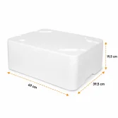 49*39,5*19,5 cm Strafor Et ve Balık Kutusu - 10 Kg. - 4