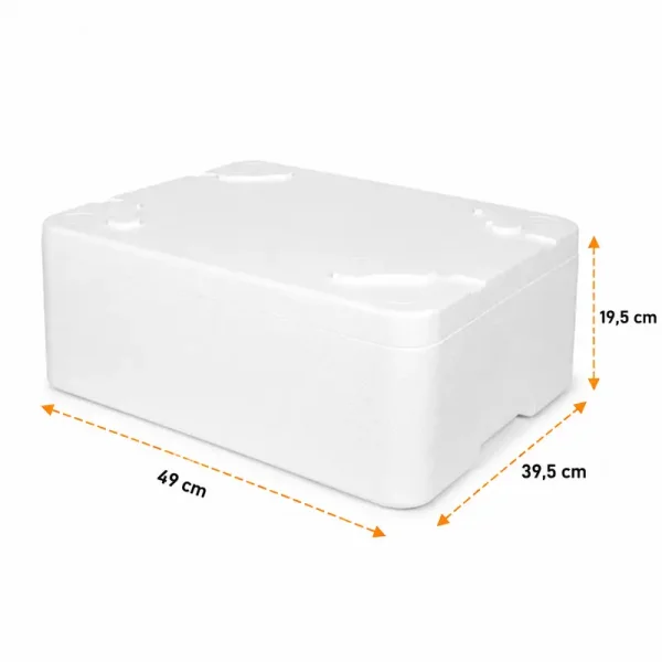 49*39,5*19,5 cm Strafor Et ve Balık Kutusu - 10 Kg. - 4