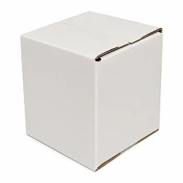 4x4x4cm Box - 0.02 Desi Box - Single Corrugated Box - White - 3