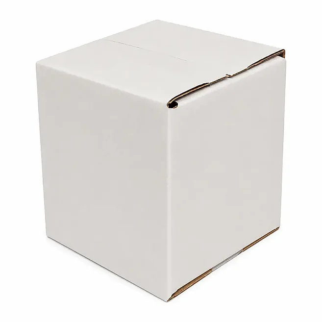 4x4x4cm Koli - 0,02 Desi Koli - Tek Oluklu Koli - Beyaz - 3