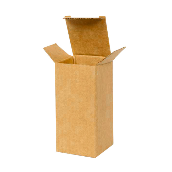 4x4x8cm Single Corrugated Box - Kraft