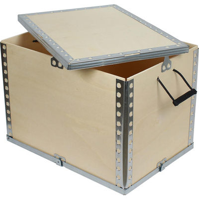 50x35x35cm Wooden Cargo Crate - Thumbnail