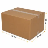 50x40x25cm Koli - 16 Desi Koli - Çift Oluklu Koli - 2
